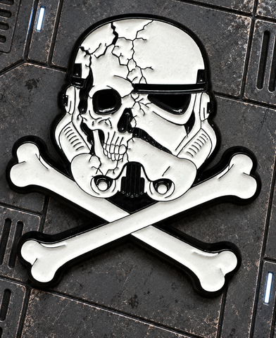 Cracked Trooper pin